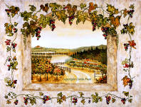 grapevines and vineyard painting