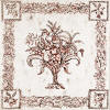 fresco wall painting with fruit