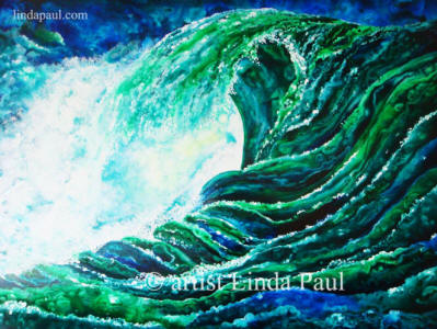 ocean and beach paintings of waves