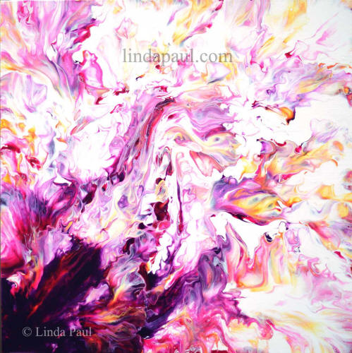 magenta1 abstract flower painting
