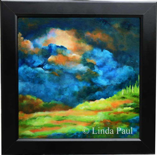 clouds sky landscape acrylic painting