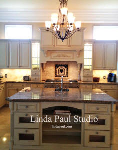 Dream kitchen design with Chateua grape backsplash