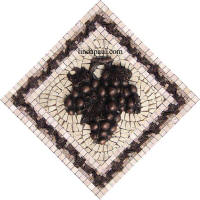 grape and wandering vine medallion