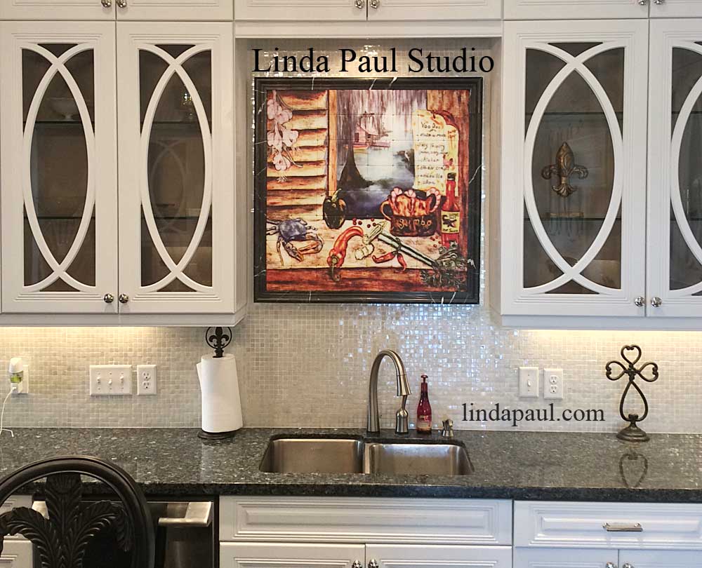 Kitchen Backsplash Border louisiana kitchen tile backsplash - cajun art tiles Kitchen Backsplash Border louisiana kitchen tile backsplash - cajun art tiles