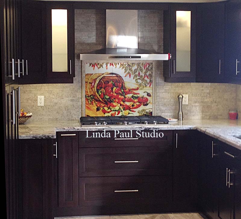 Modern Kitchen Murals mexican home decor - peppers kitchen backsplash tiles murals Modern Kitchen Murals mexican home decor - peppers kitchen backsplash tiles murals