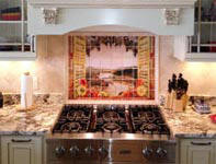 sunflowers in the Vines kitchen design