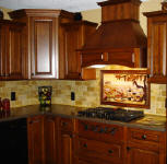 wine and vineyard mural backsplash ideas