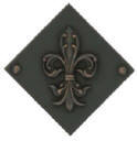 fleur de lys studded accent tile