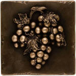 Vienna grape Diagonal metal tile