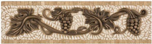 grapes border mosaic