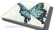 glass butterfly tile  side view
