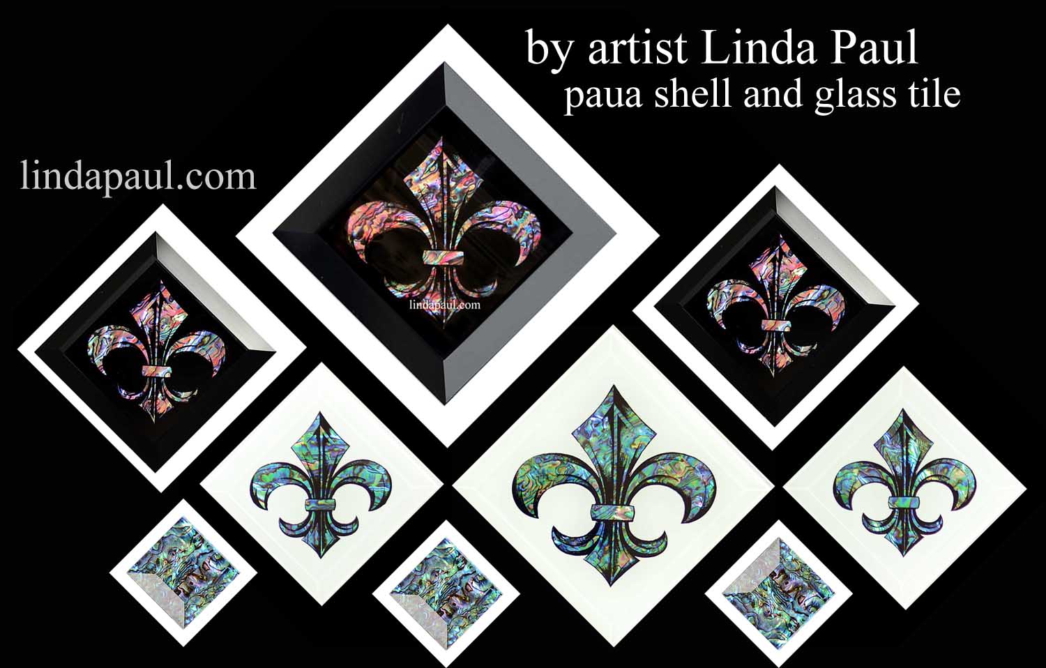 Fleur De Lis Tile Kitchen Wall Decor Backsplash Art Paua Shell Fleur De Lis Tiles