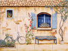 French Country House Mural