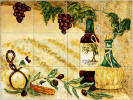 Italian ceramic tile murals