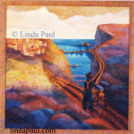 The Road less traveled painting by Linda Paul 1996