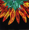 abstract sunflower painting