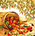 southwestern & chili pepper wall art work