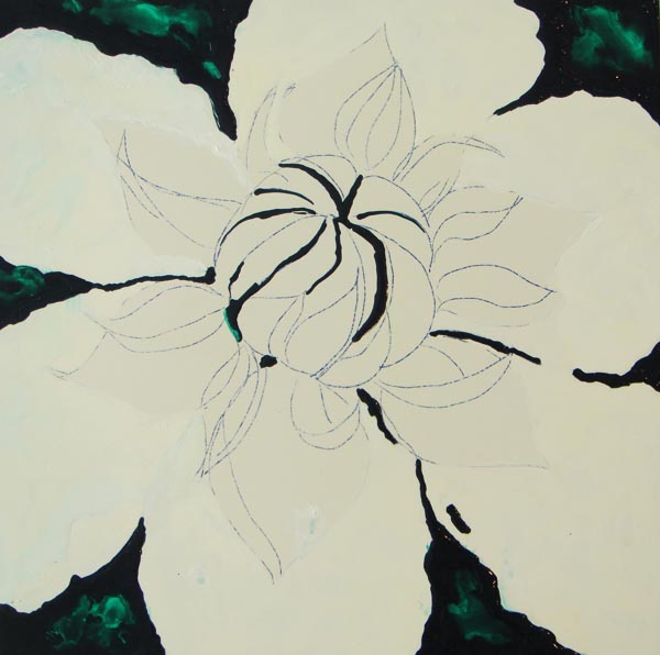 How To Paint A Flower. I am making my own paint as