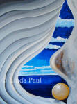 florida shell painting  by contemporary abstract artist Linda Paul