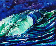 vibrant ocean wave painting