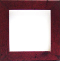 discount picture frames - rustic red square