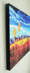 side view of anywhere USA canvas artwork