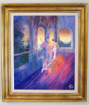 three dancers in gold frame