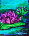 water lily study painting
