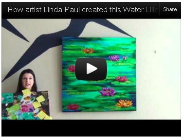 watch video on water lilies paintings