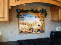 Tuscnay Window backsplash installation