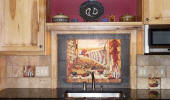 chili pepper kitchen decor mural backsplash