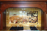 vineyard backsplash tile mural