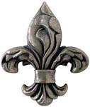 bevano fleur de lys metal tile accent