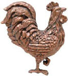 borderless rooster copper accent tile