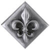 fleur baby diagonal metal tiles accent