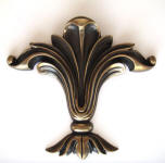 french fleur onlay 8x8 brass highligh polish