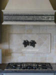 kitchen backsplash with 2 borderless vienna grape accents