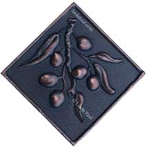olives tile in copper oil rubbed