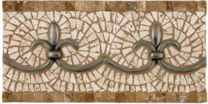 renaiassance mosaci tile and metal liner