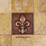  fleur de lis metal tiles