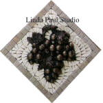 grape mosaic backsplash accent deco mini medallion