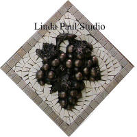 vienna grape borderless deco mini medallion