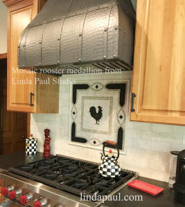 country Kitchen with rooster medallion