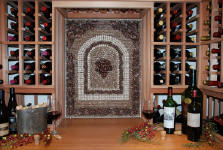 wine cellar tile artwork tile medallion