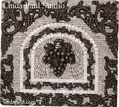grape medallion backsplash20x18