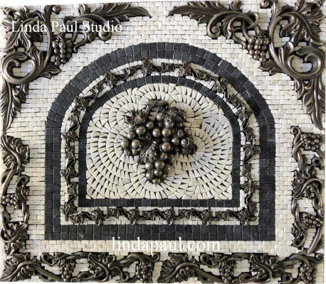 24x21 grape medallion backsplash