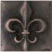 fleur baby 1x1 bronze metal decorative accent tile