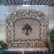 Kitchen tile medallions and backsplashes Kitchen backsplashes and tile murals