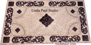 42 x 24 mosaic backsplash centerpiece