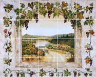 on sale grapes and vines back splash